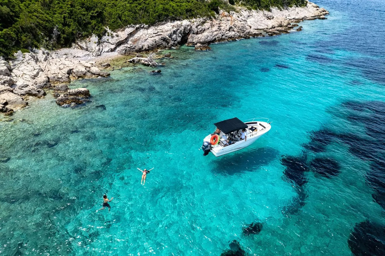 Elaphiti Islands private boat tour from Dubrovnik - caves and crystal clear sea